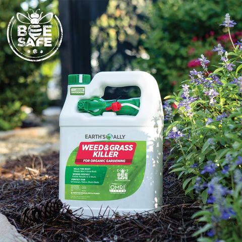 Glyphosate-free Earth’s Ally weed killer safe for pollinators