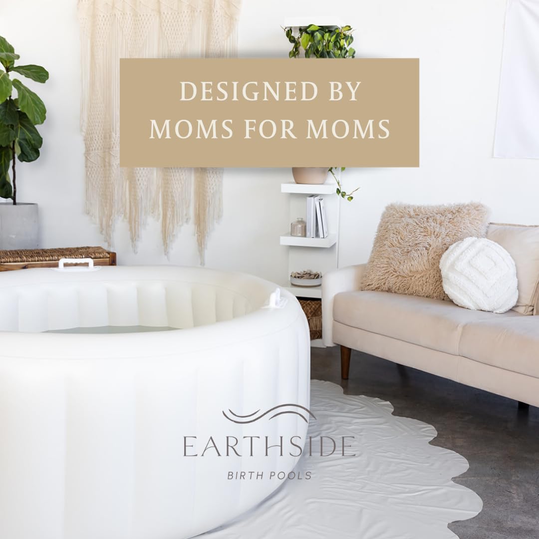 Earthside birth pool floor covering is easy to clean and durable for home birth.