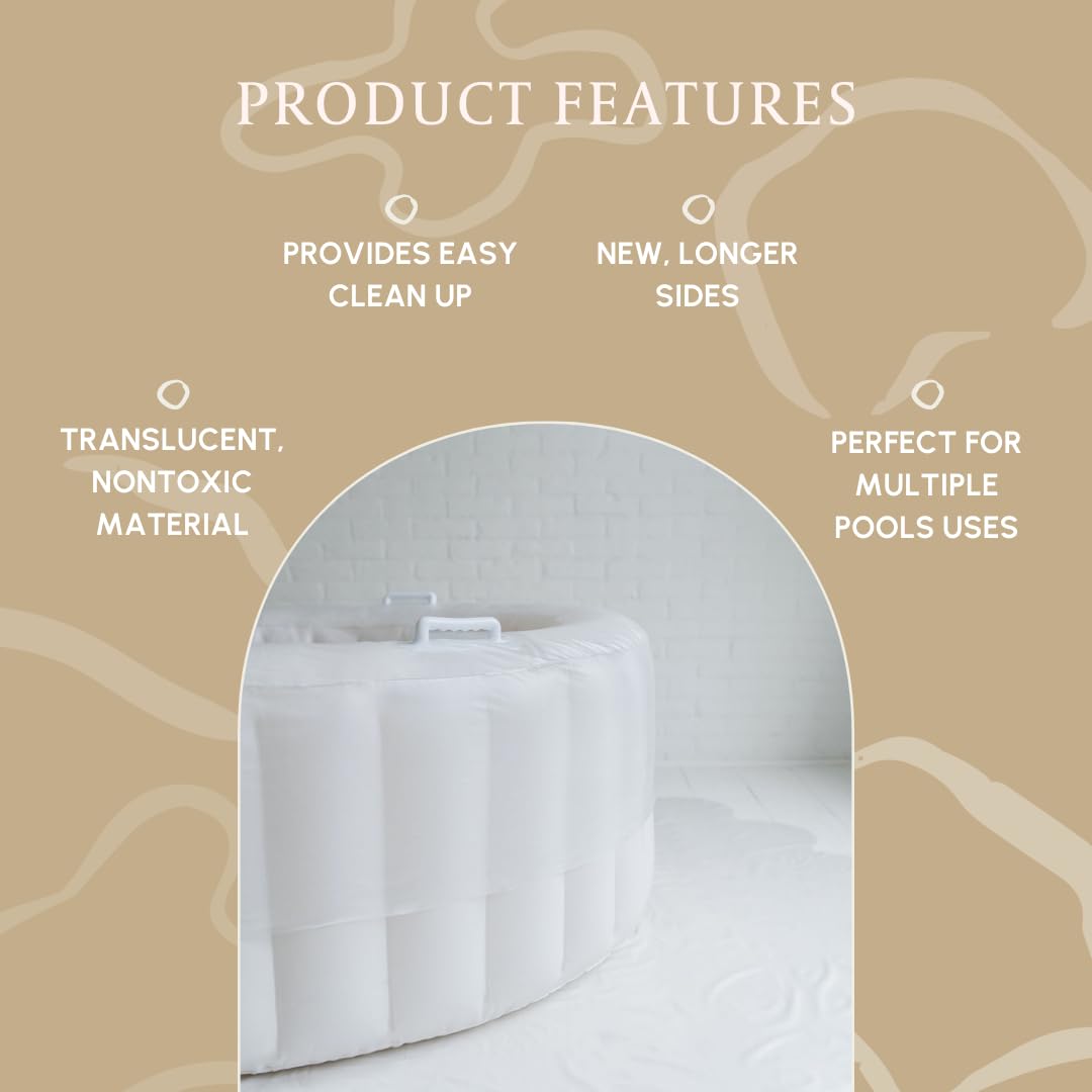Earthside Pool Liner shields tub interior for faster post-use cleaning.