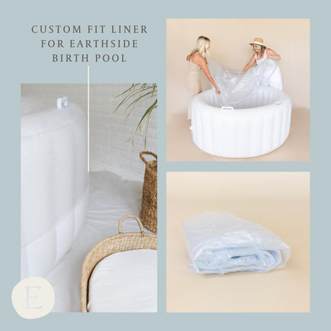 Earthside Pool Liner easy removal enables swift post-birth cleanup.