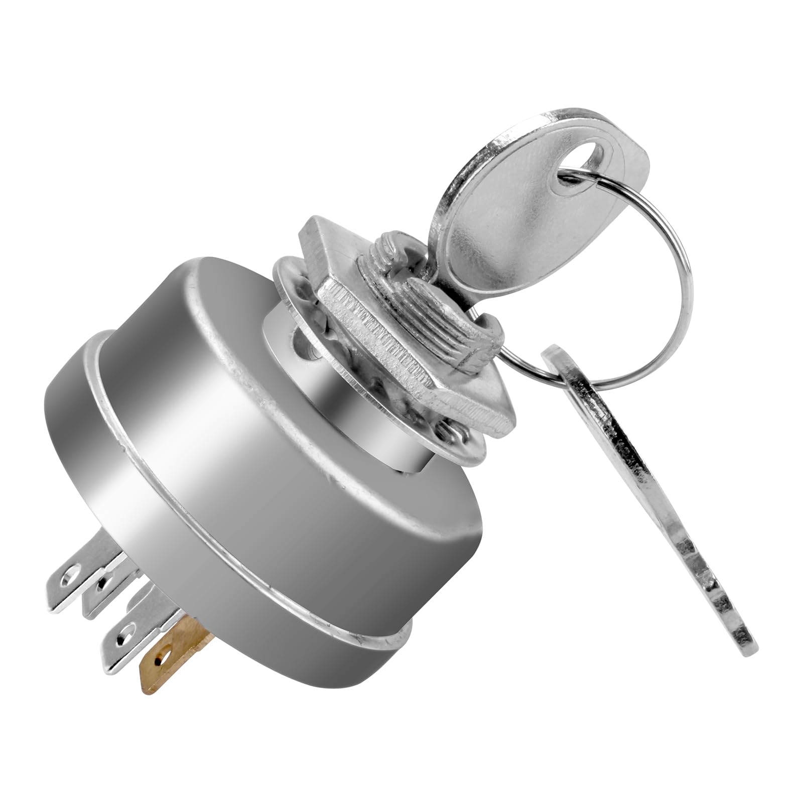 Earthtec ignition starter switch 045898 front view for quick mower starts