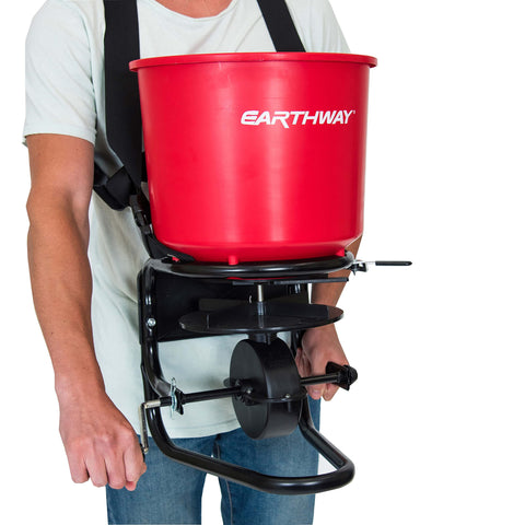 EarthWay 3100 side view shows rugged construction and lasting durability.