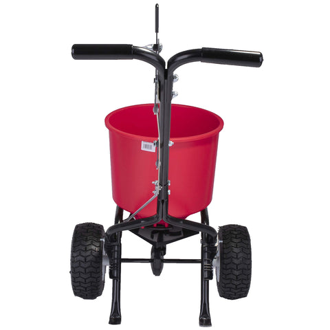 EarthWay 40lb hopper capacity enables efficient large-area spreading