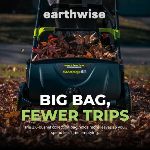 Earthwise LSW70021 flat-surface performance on short grass