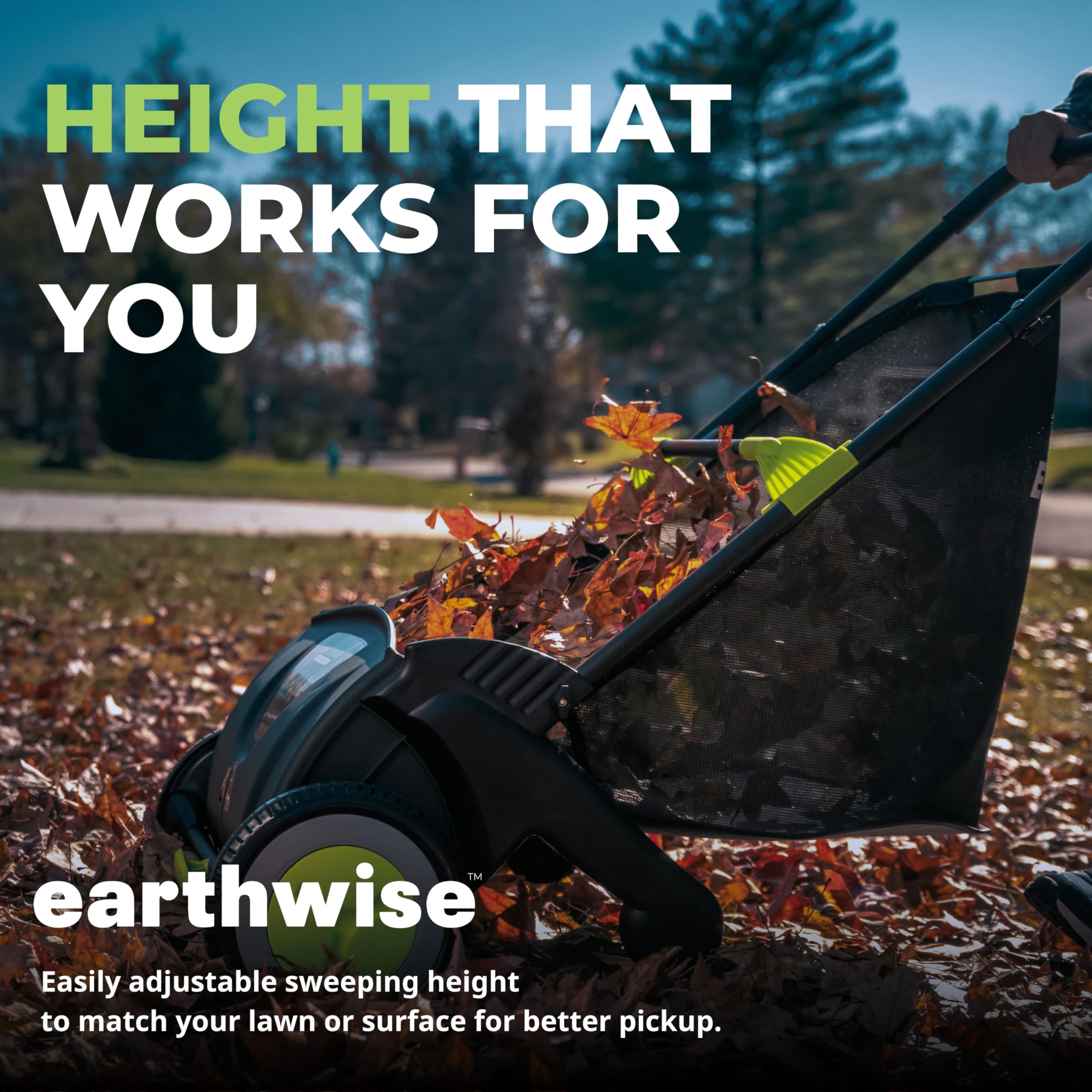 Earthwise LSW70021 removable 2-6-bushel bag for debris disposal