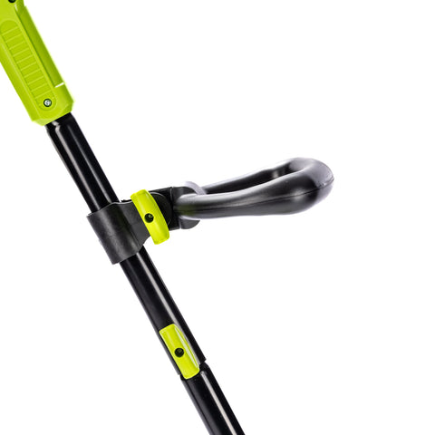 Earthwise Power Tiller side view highlighting lightweight build.