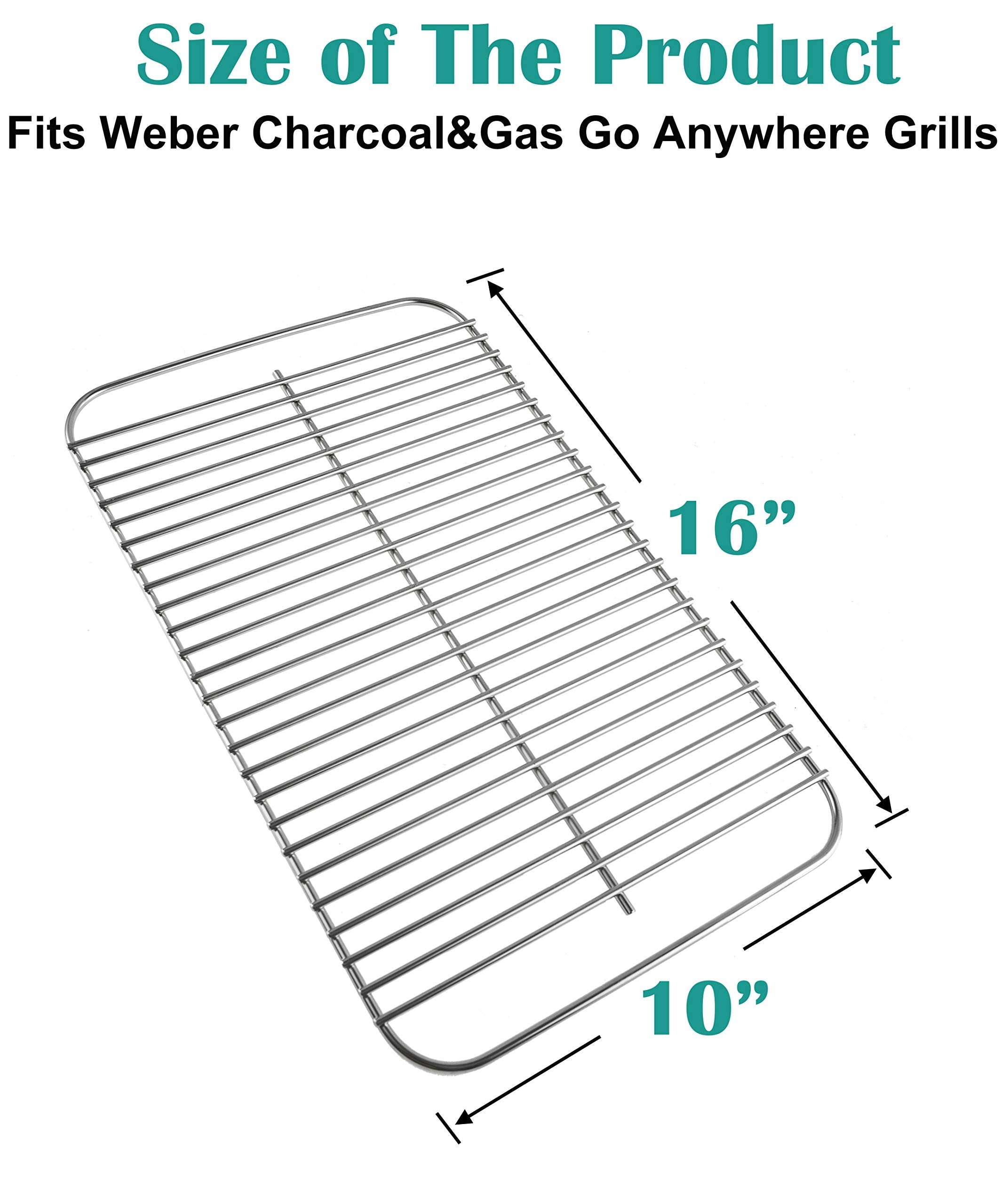 EasiBBQ 80631 grate for Weber Go-Anywhere gas grills offers durable performance.
