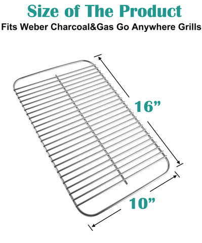 EasiBBQ 80631 grate for Weber Go-Anywhere gas grills offers durable performance.