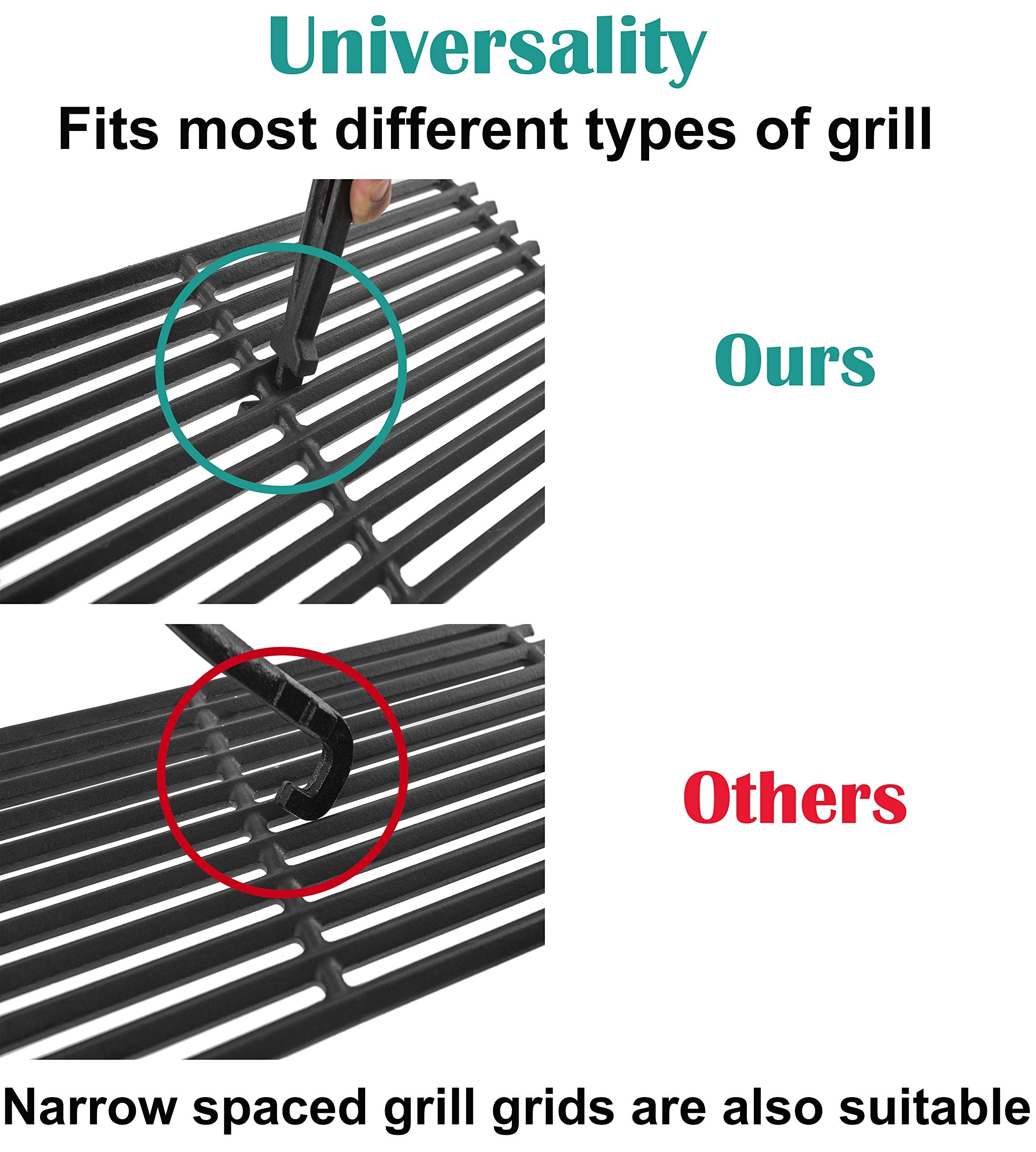 EasiBBQ barbecue grate removal tool is ideal for safe cleaning and swapping grates.