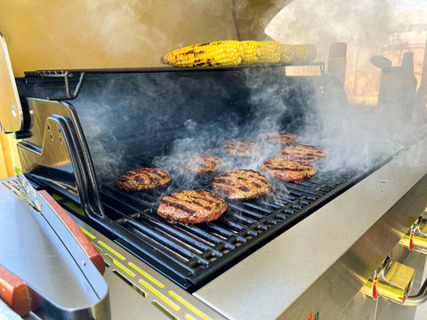EasiBBQ cast iron grates promote hot, even searing and attractive grill marks