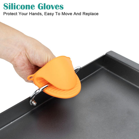 Durable coated surface is easy to clean after grilling