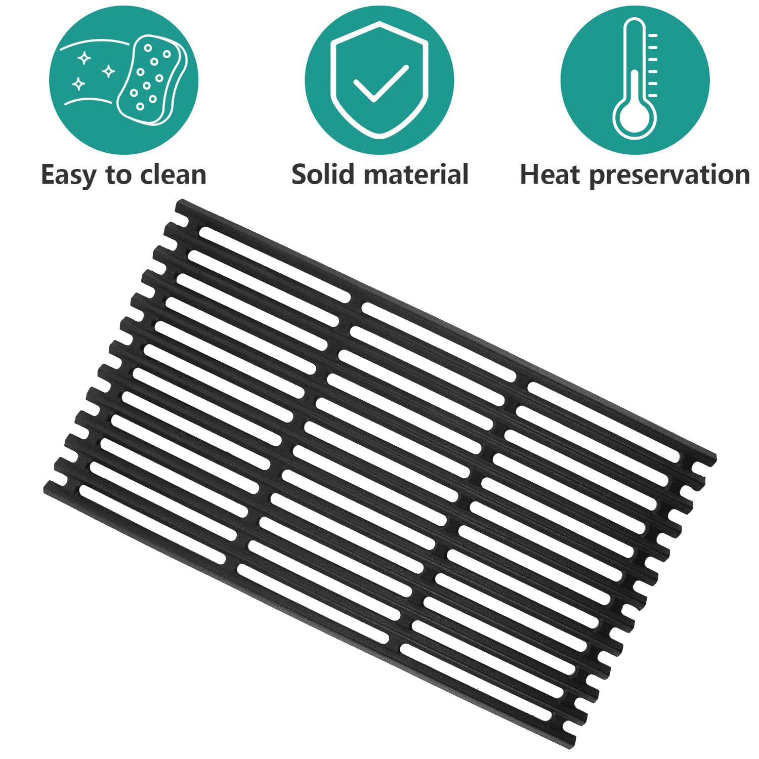 EasiBBQ emitter plate measures 17x9 8 inches for accurate fit.