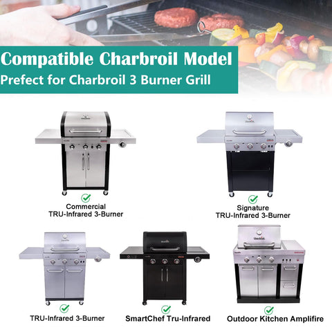 EasiBBQ emitter plates compatibility with Charbroil infrared grills; verify original part numbers