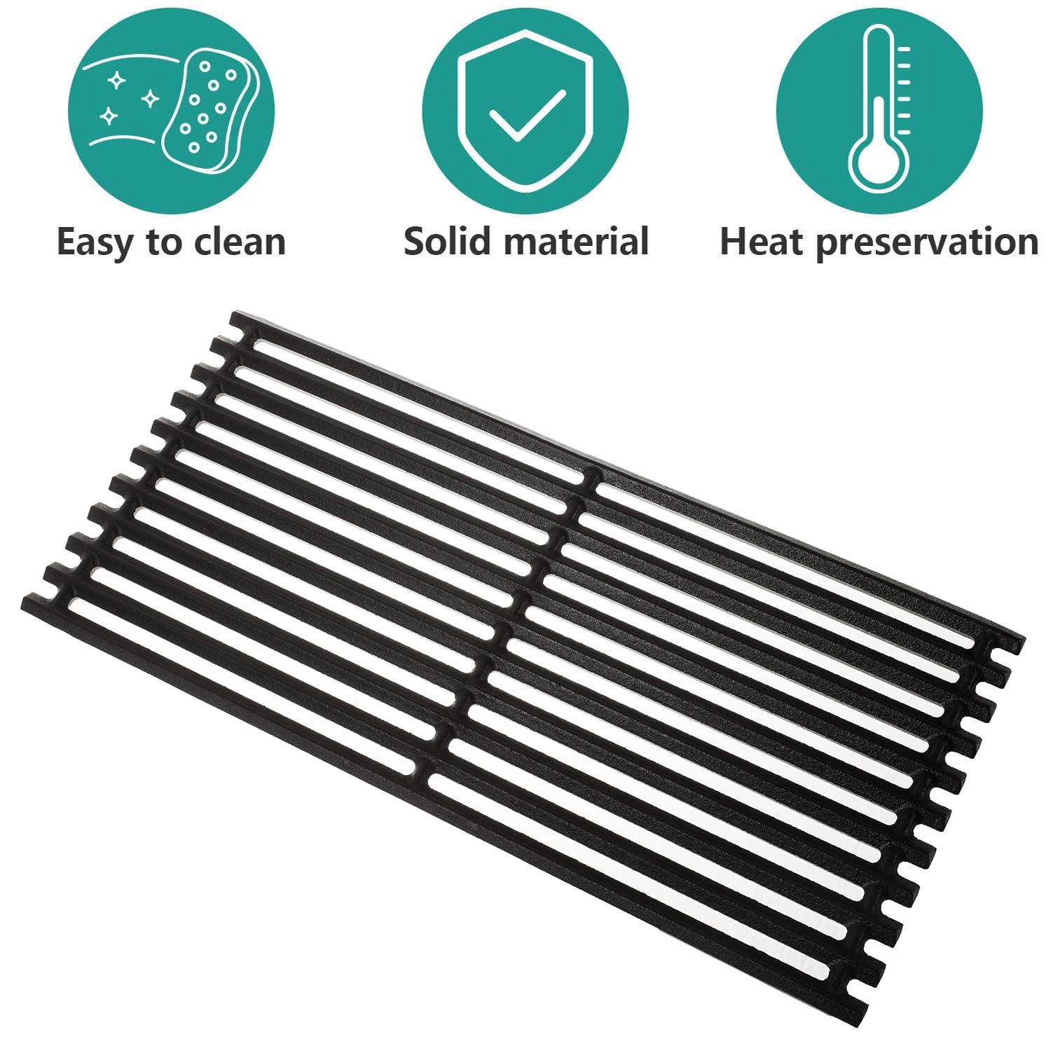 EasiBBQ emitter plates showing heat distribution holes for consistent cooking.