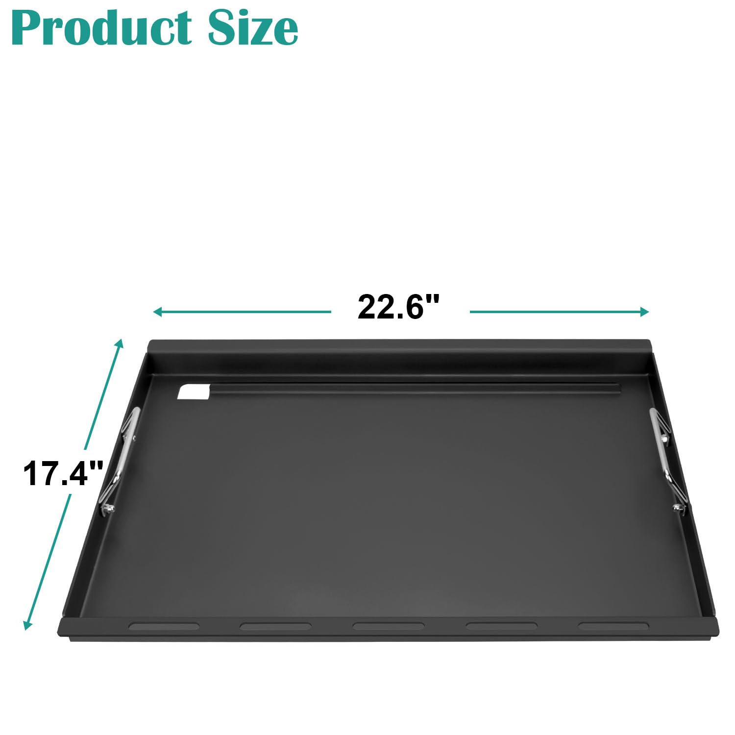 Close-up view of EasiBBQ griddle insert showing heat-ready surface for searing