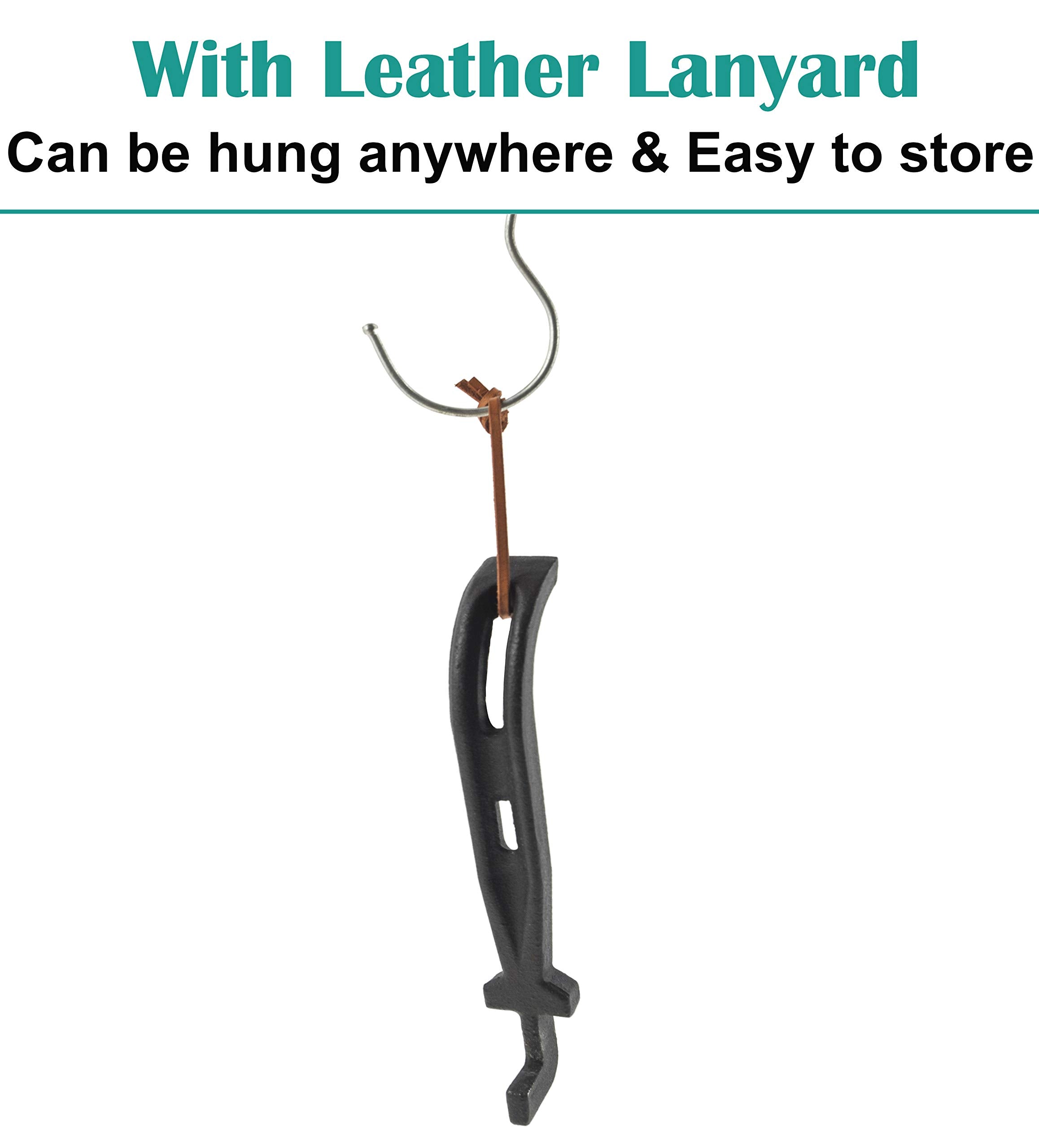 EasiBBQ handles heavy cast iron grates on gas and charcoal grills safely.