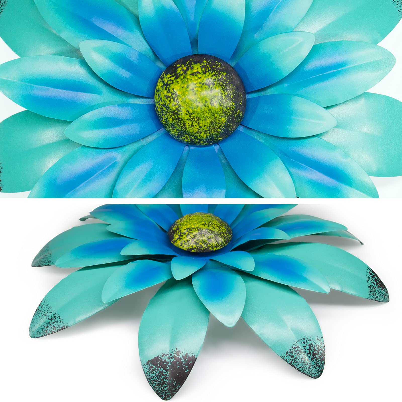 EASICUTI metal wall art hanging with hook enables easy installation.