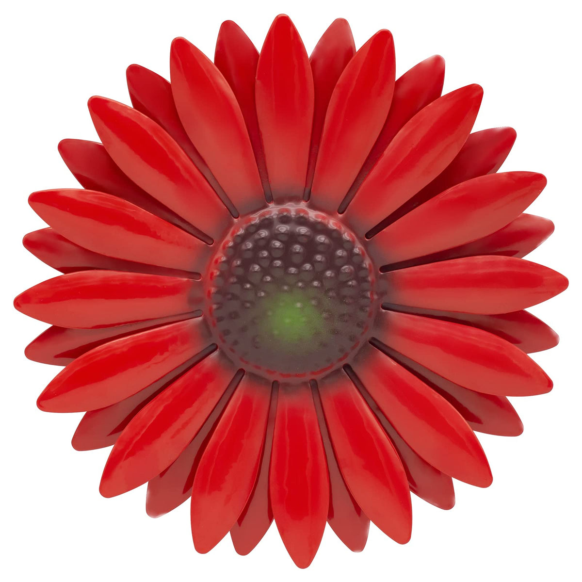 EASICUTI red sunflower metal wall art 6 inch adds bold color.