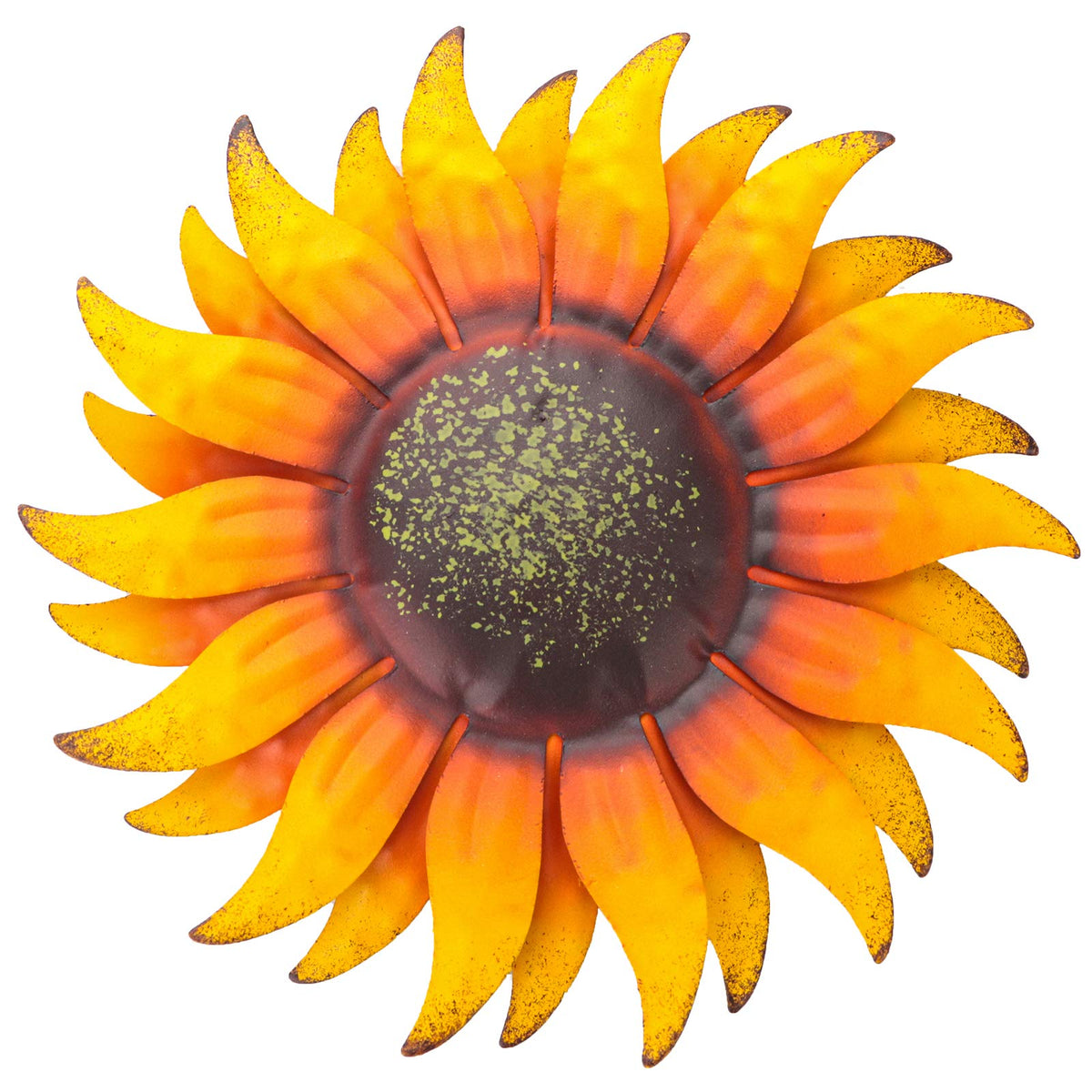EASICUTI 6in sunflower metal wall art ready to hang for a bright focal point