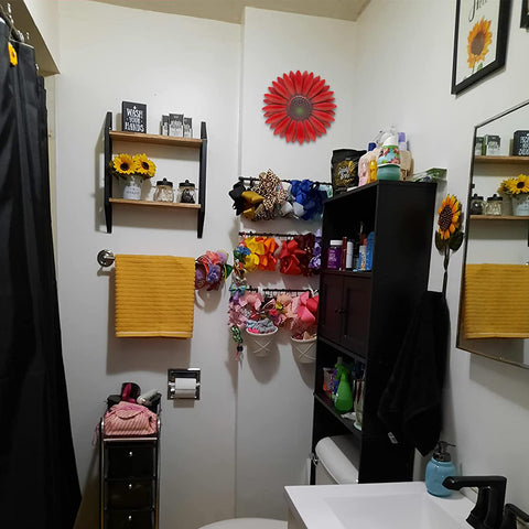 EASICUTI kitchen or bathroom accent with bold floral.