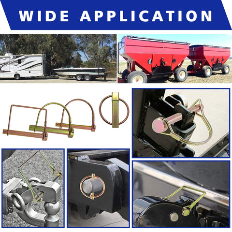 Easily zinc-plated pins for outdoor farm equipment and trailers