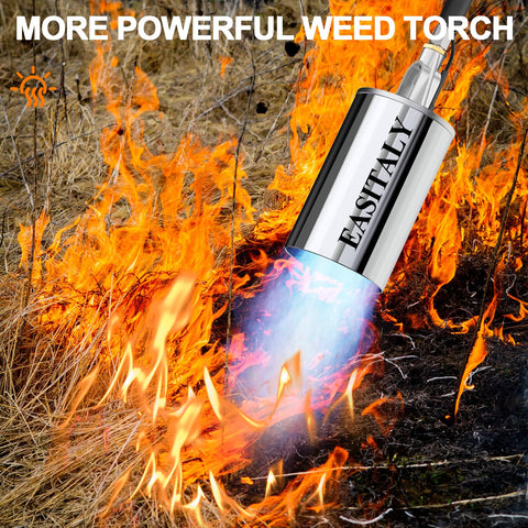 EASITALY propane torch ignition and precise flame control for safe startup.