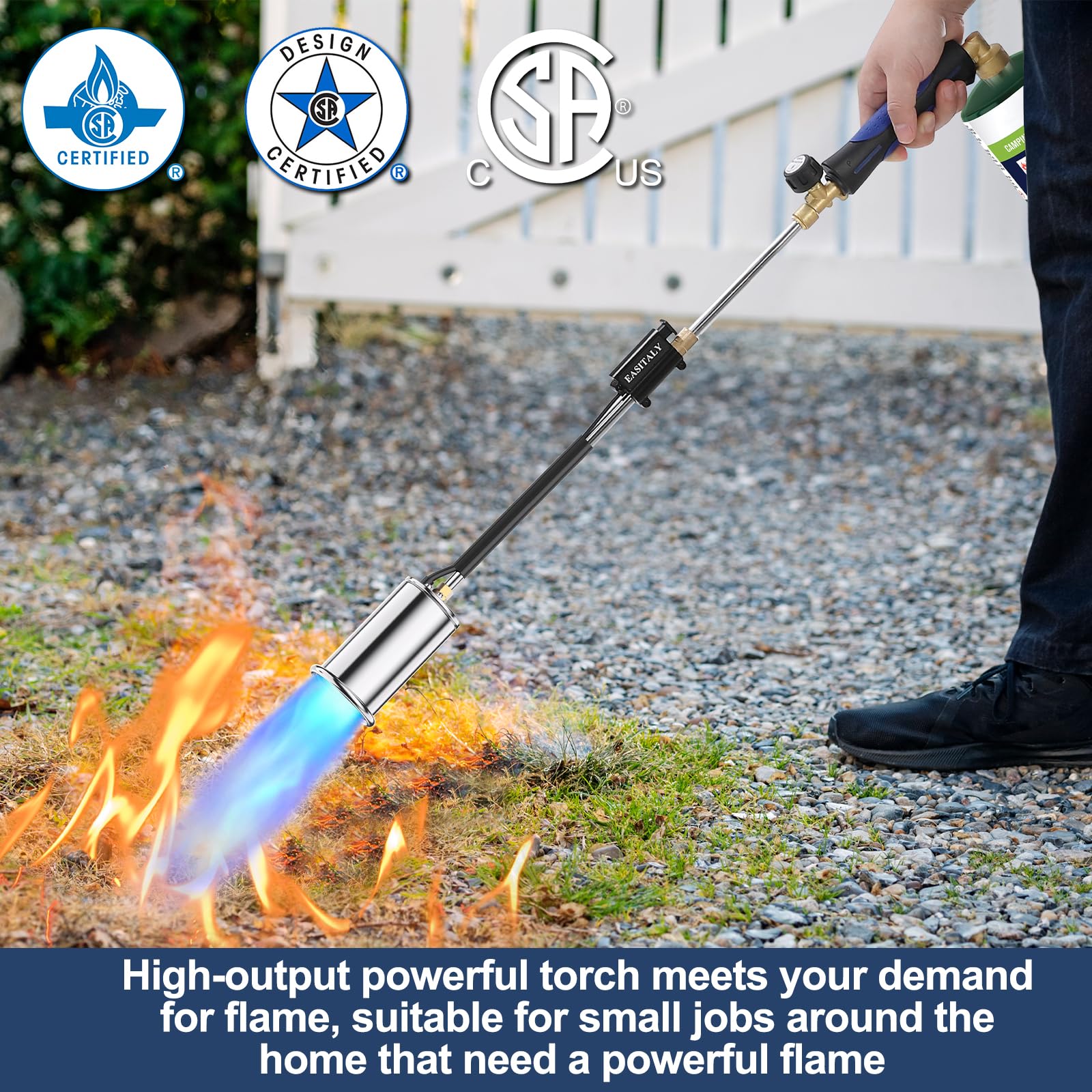 EASITALY warranty-supported weed torch with reliable customer support.