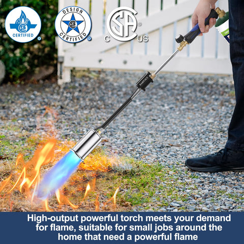 EASITALY warranty-supported weed torch with reliable customer support.