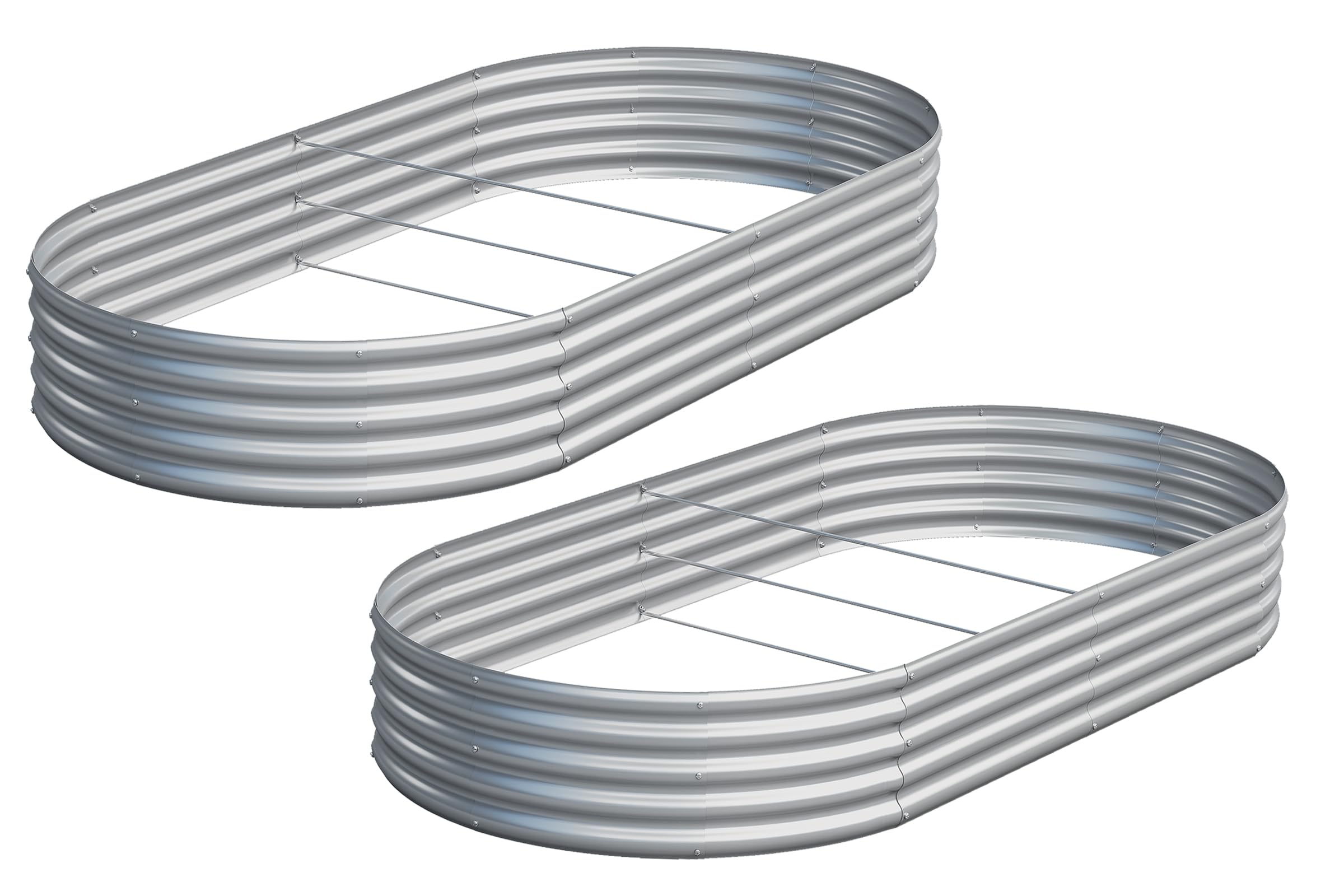Easllre 2-piece raised bed packaging, ready for quick, easy setup.
