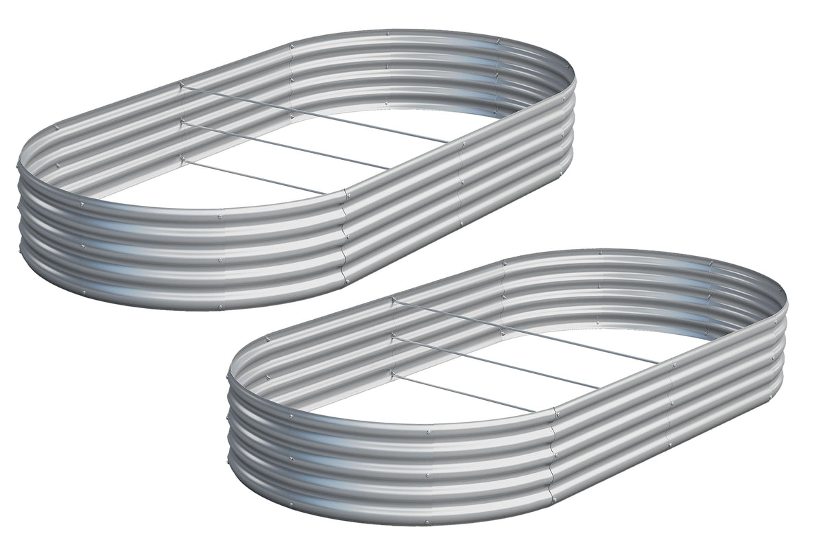 Easllre 2-piece raised bed packaging, ready for quick, easy setup.