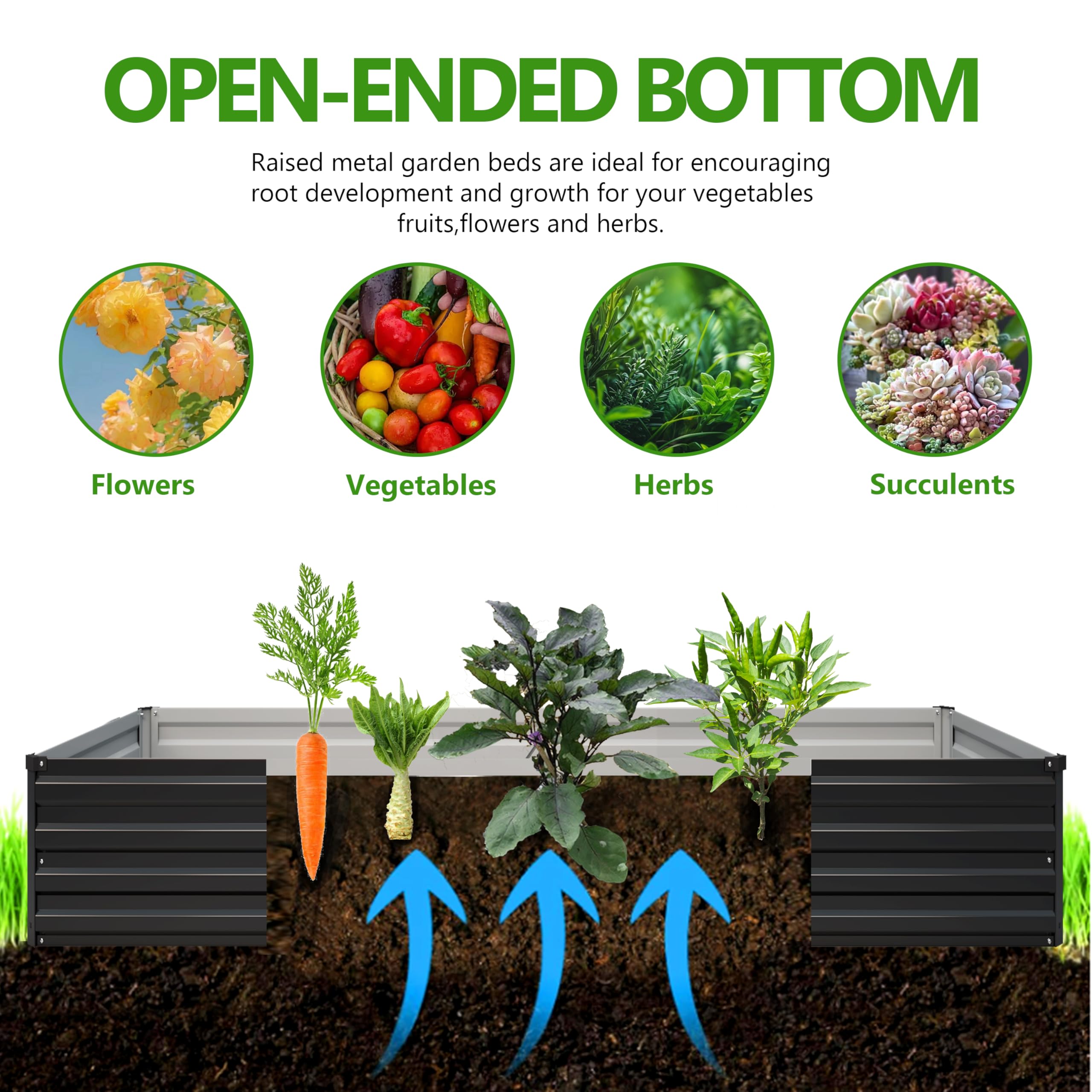 Easllre raised bed assembly process with included tools for quick setup