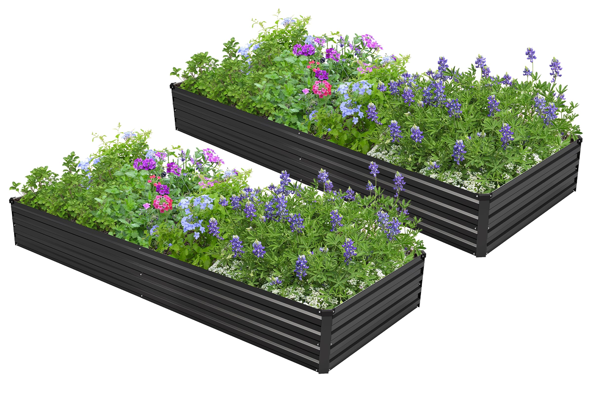 Easllre galvanized raised bed 7x3ft for versatile vegetable gardening