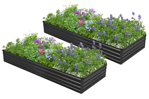 Easllre galvanized raised bed 7x3ft for versatile vegetable gardening