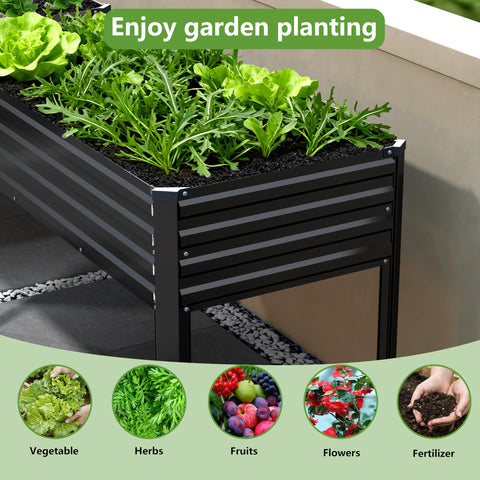 Easllre bed offers high load capacity for dense soil and crops.