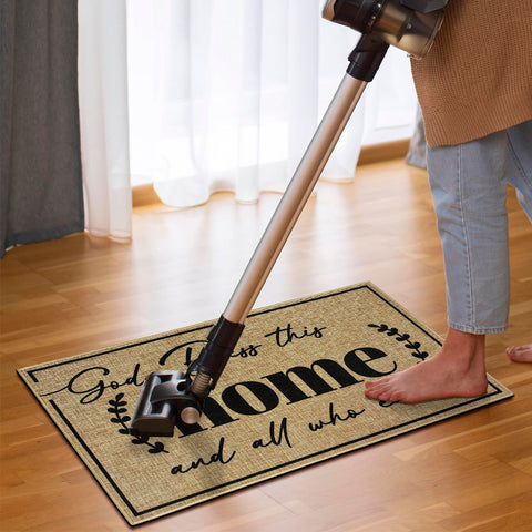 Easma versatile front door rug for decor and daily use