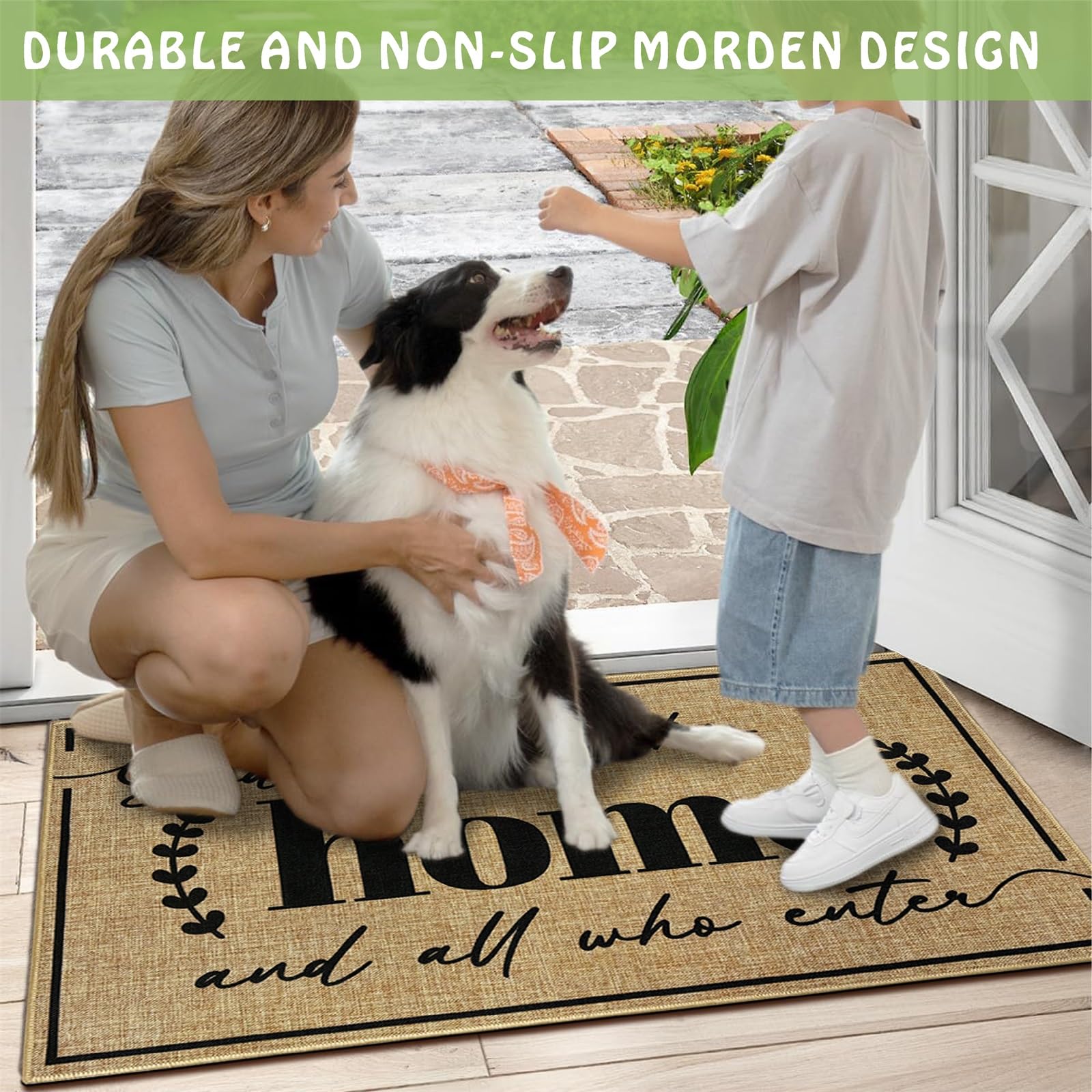 Easma door mat after shake or wash for easy cleaning