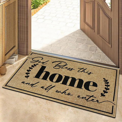Easma 16.9 by 29.9 inch mat fits most entryways