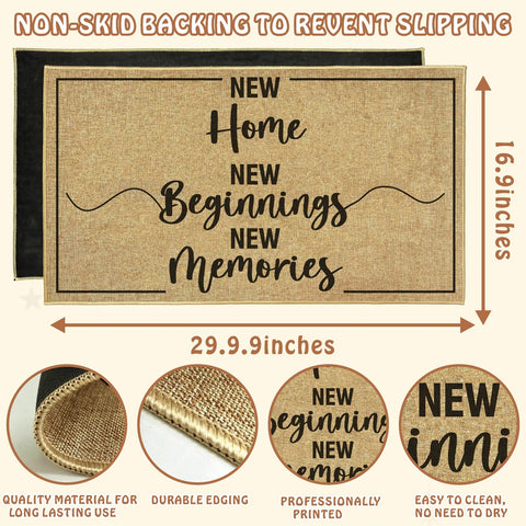 Easma Welcome Door Mat suitable for outdoor use enduring seasonal elements.