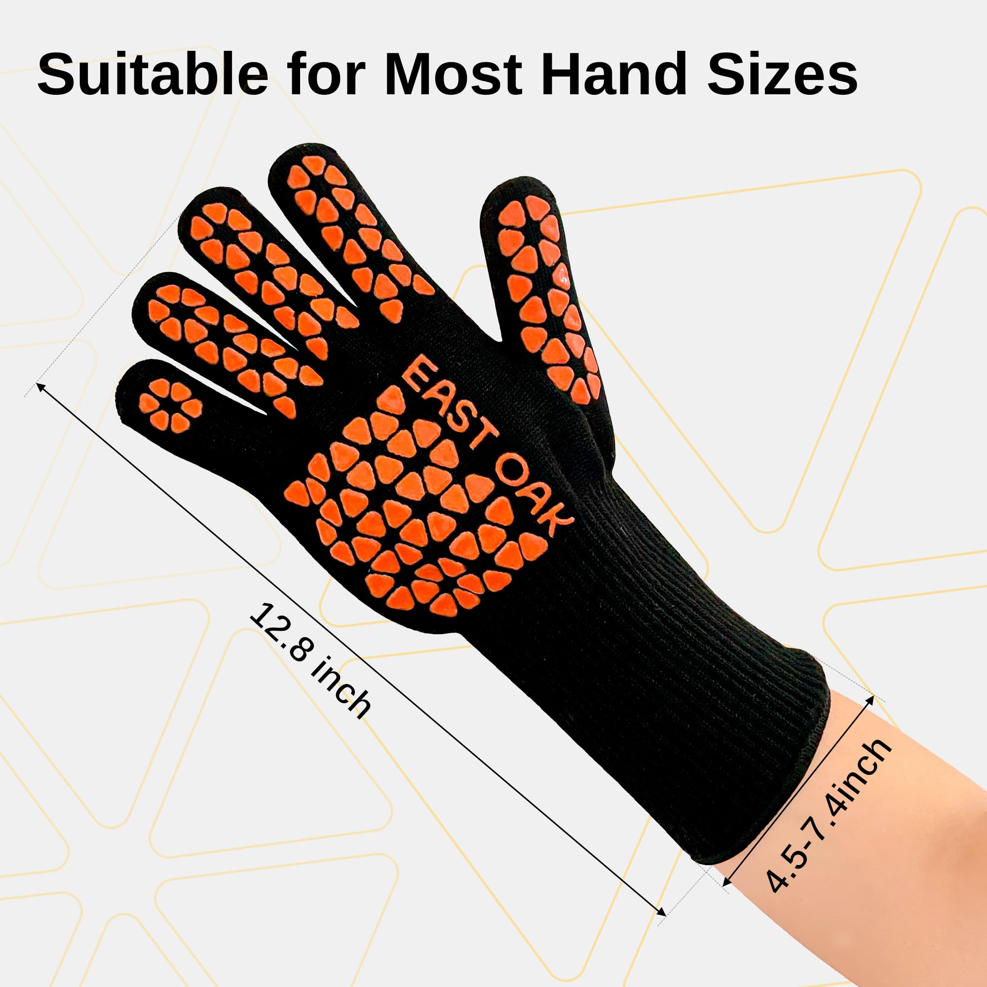 East Oak BBQ Gloves easy-clean design with carry loop for storage