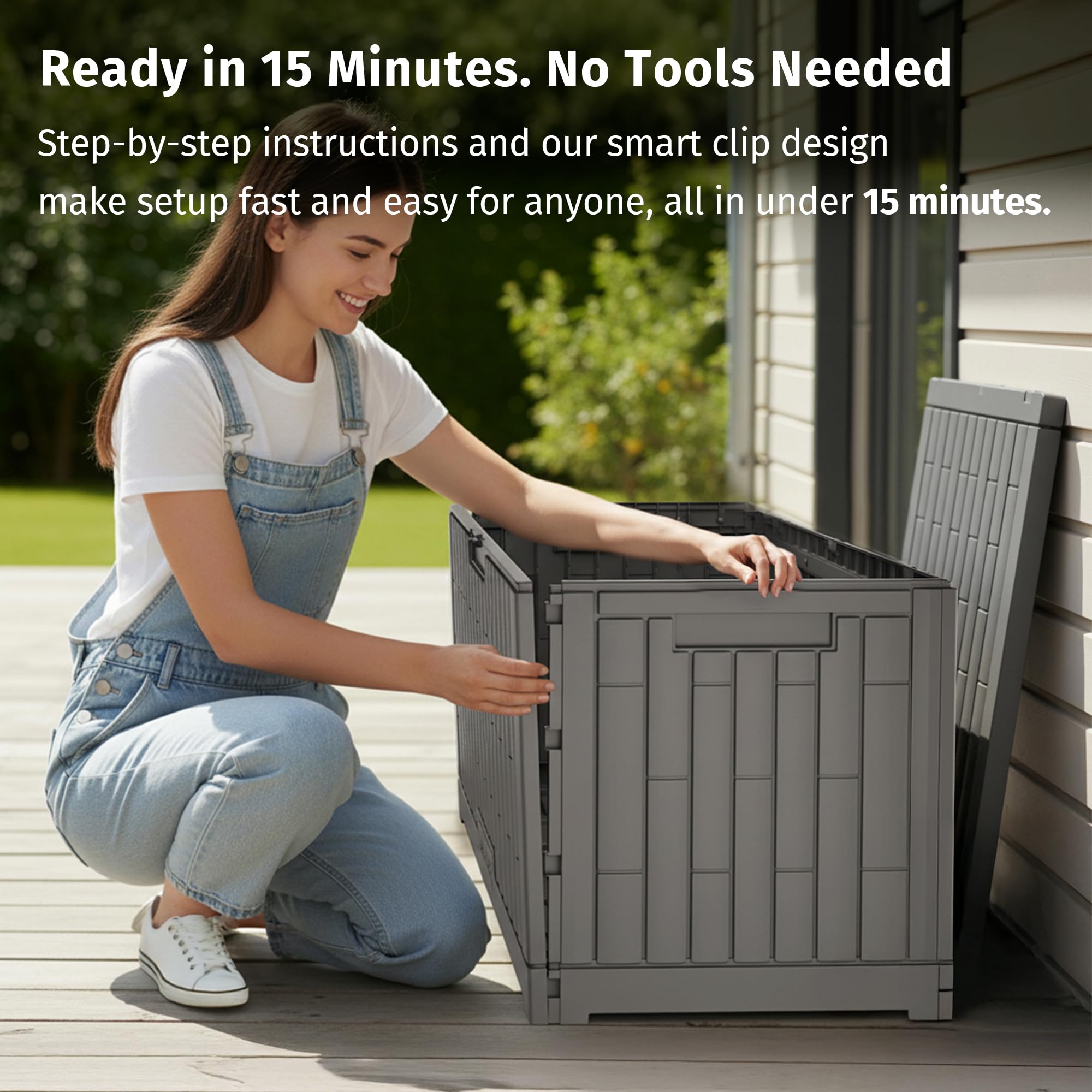 EAST OAK easy-assembly design creates setup in minutes
