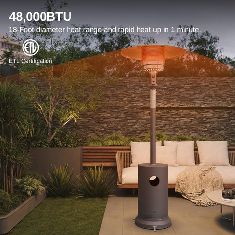 East Oak double-layer 304 stainless steel burner for durable, efficient heat output.