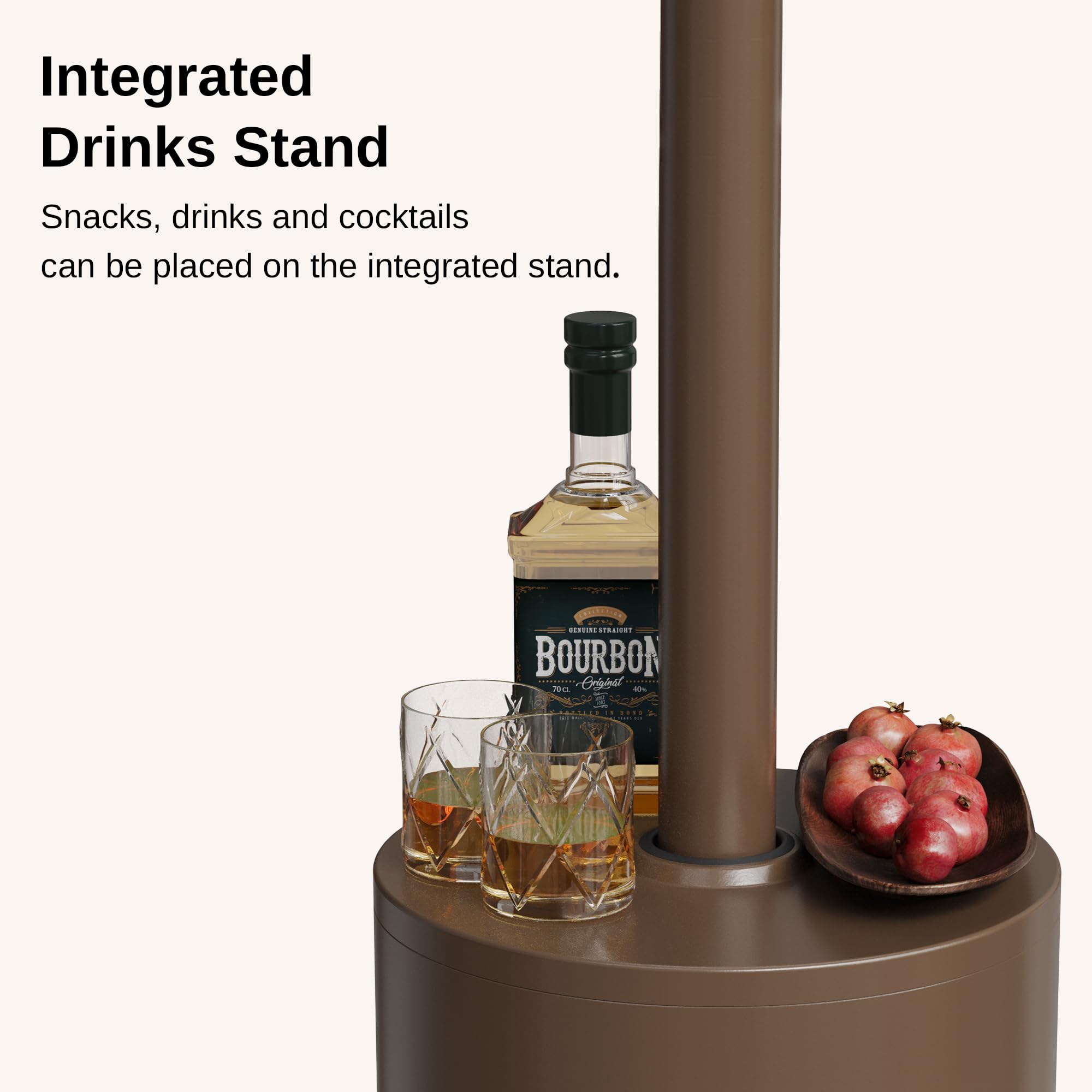 East Oak heat radius reaches 20 feet for larger patios