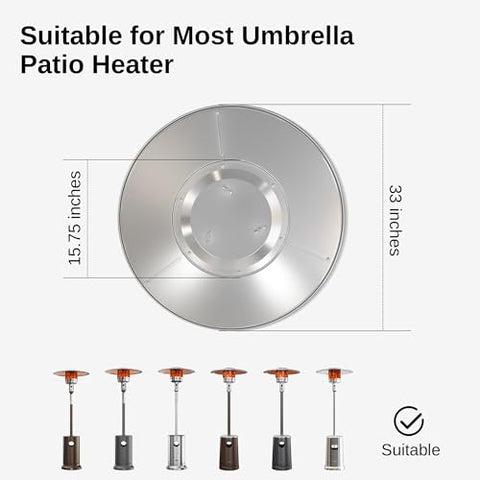 East Oak patio heater top assembly demonstrates tool-free installation in minutes.