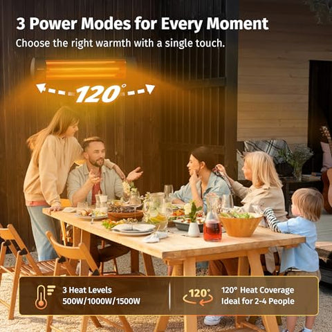 East Oak sleek black anodized aluminum body blends with any setting