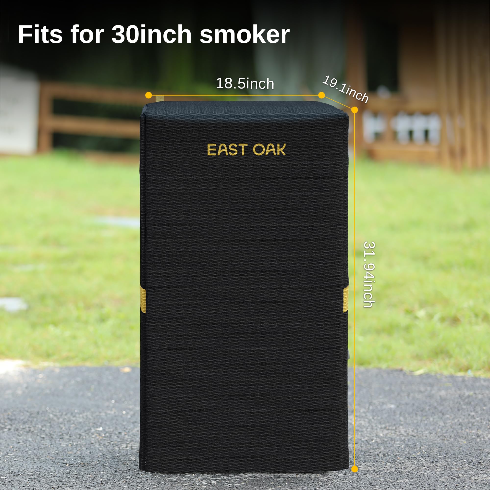 East Oak 30-inch dimensions help ensure a precise fit for electric smokers.