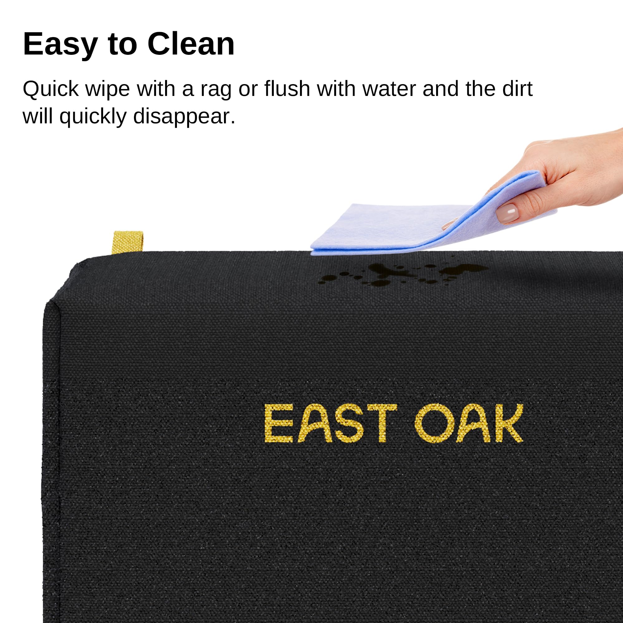 East Oak durable black design blends with outdoor grills and lasts season after season.