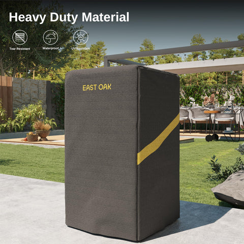 East Oak 600D PVC waterproof material keeps your smoker dry in rain and snow.