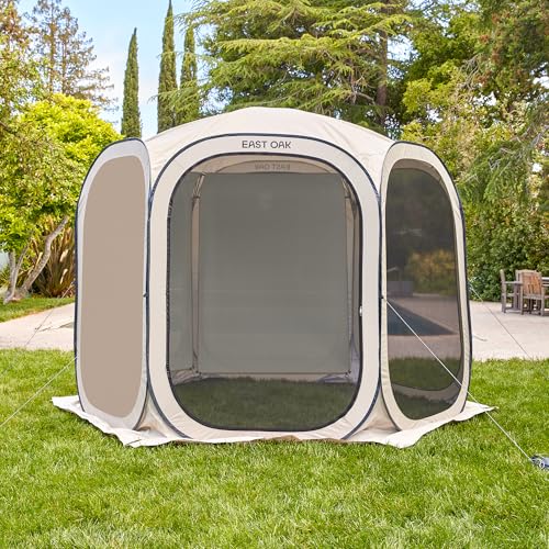 East Oak sun shade sail 74x54 rectangle designed for 10x10 ft screen houses.
