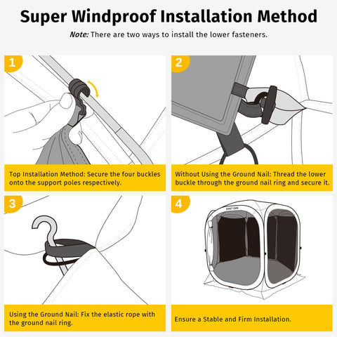 East Oak sun shade sail buckle-based setup for quick installation and removal.