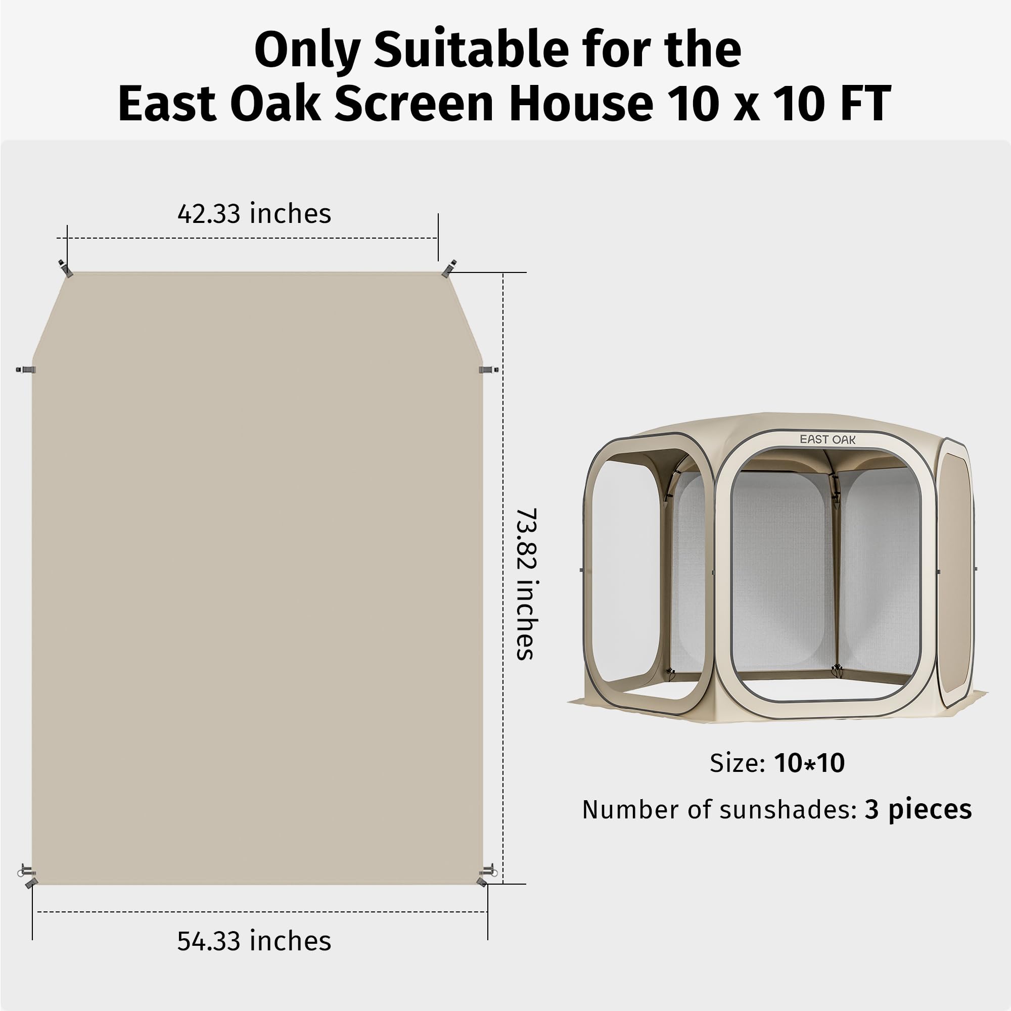 East Oak sun shade sail warranty and lifetime support details.